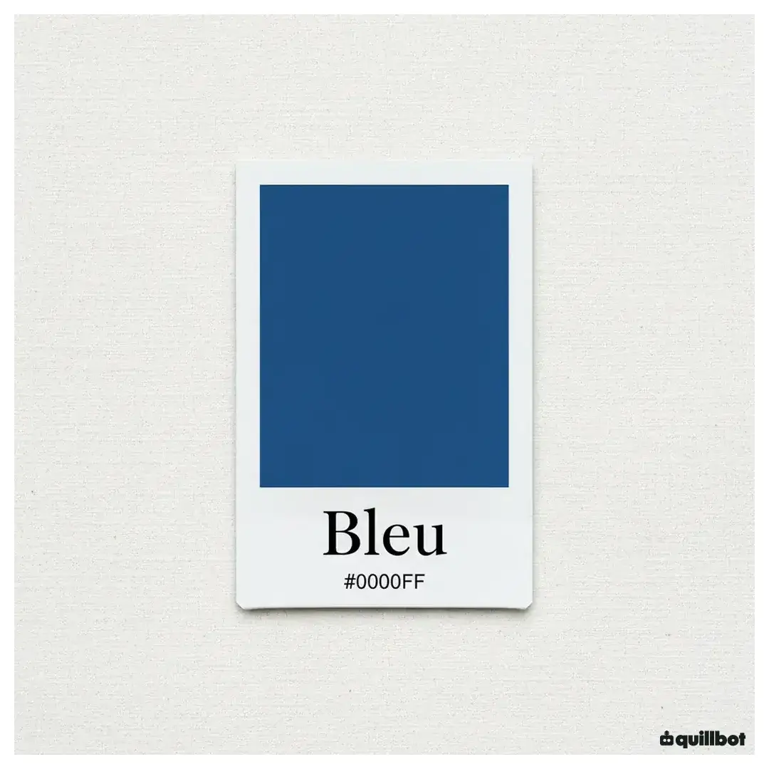 couleur bleue