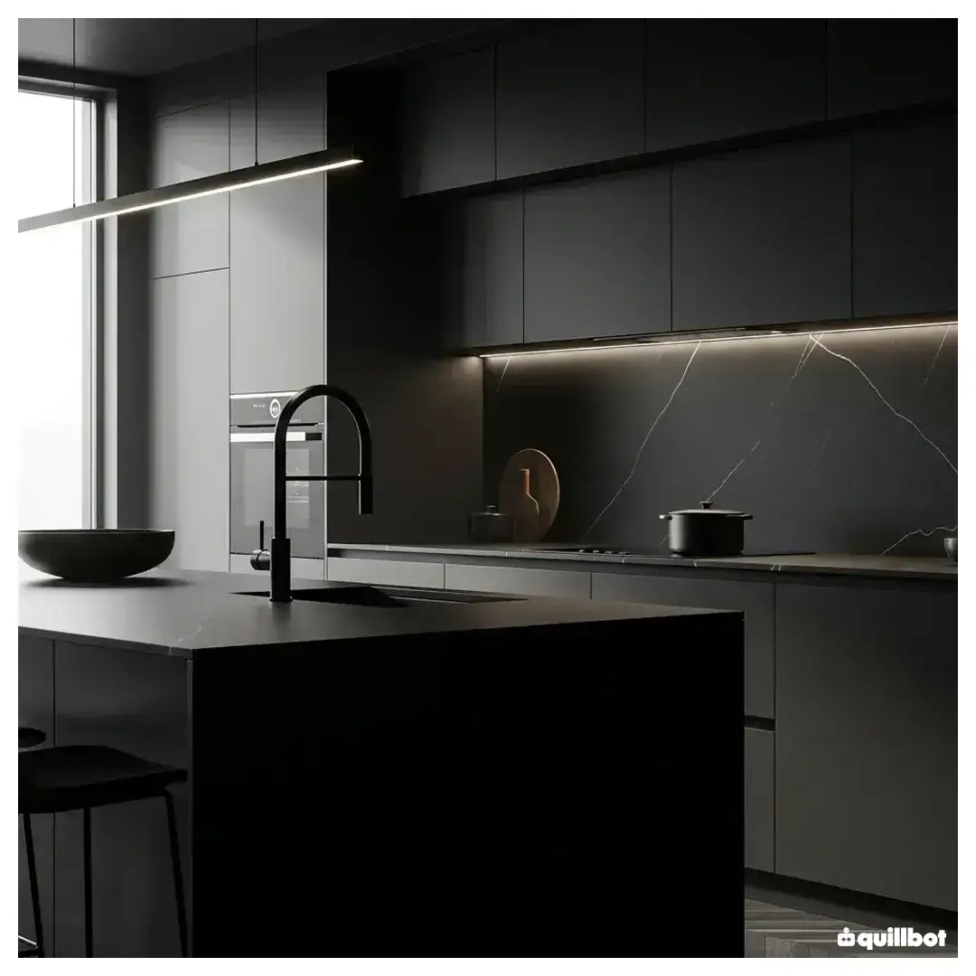couleur noir cuisine