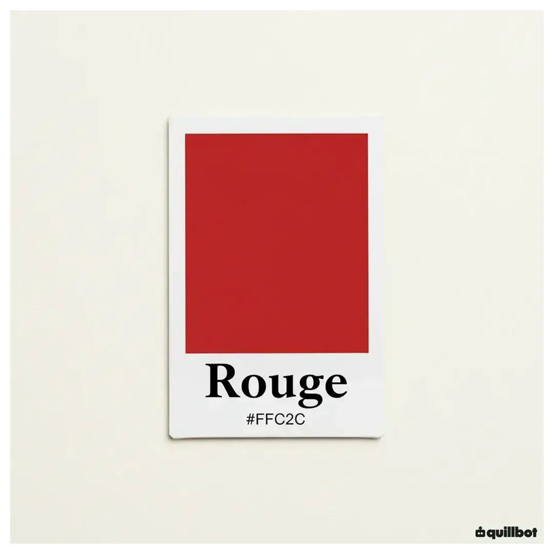 couleur rouge