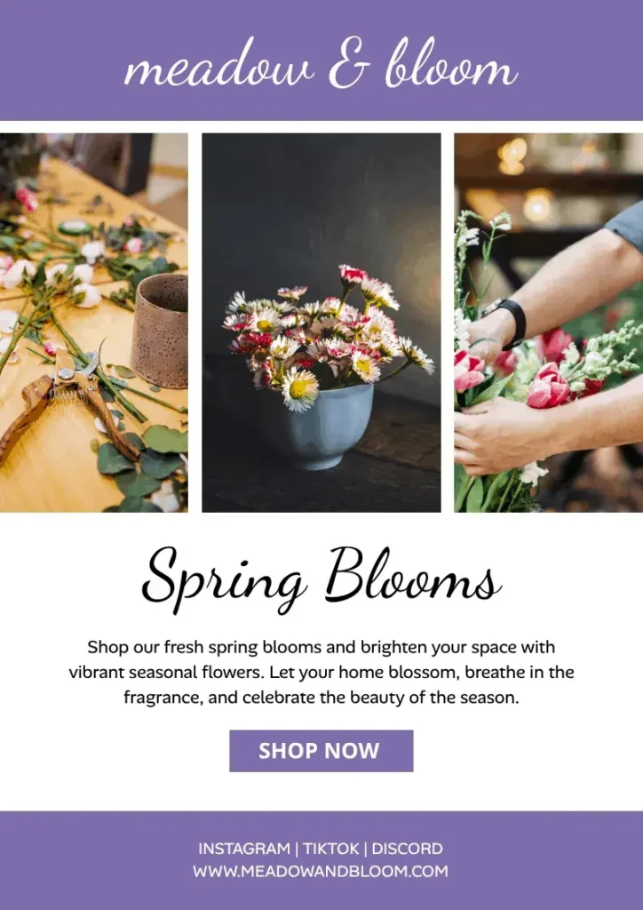 An email marketing example showing a seasonal campaign email