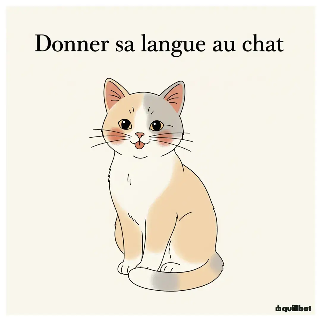 expression donner sa langue au chat