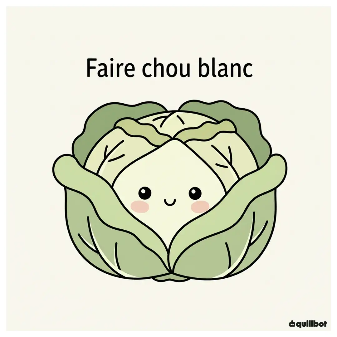 expression faire chou blanc def