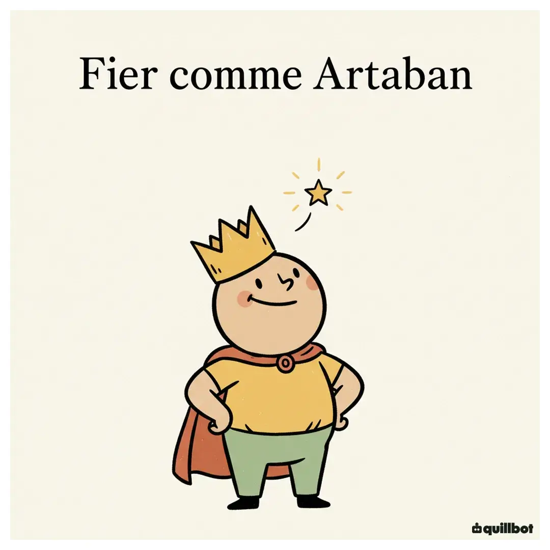 expression fier comme artaban