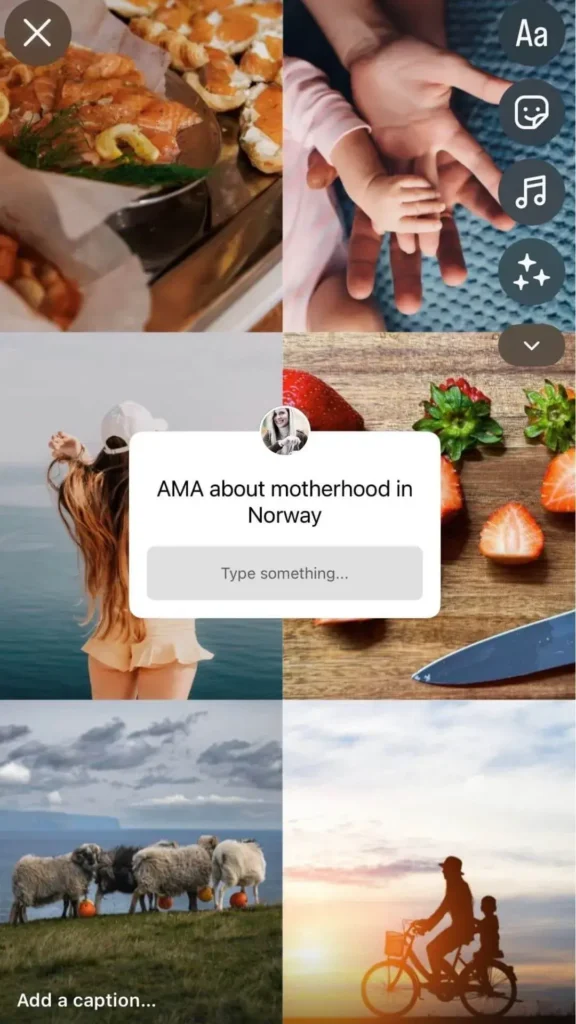 An Instagram story AMA from a motherhood influencer based in Norway
