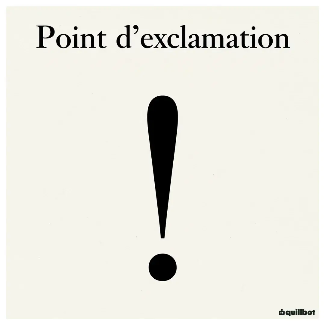 point d'exclamation ponctuation