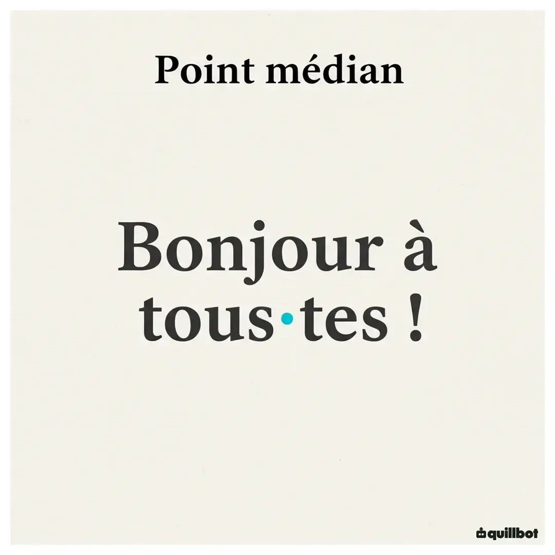 point médian ponctuation