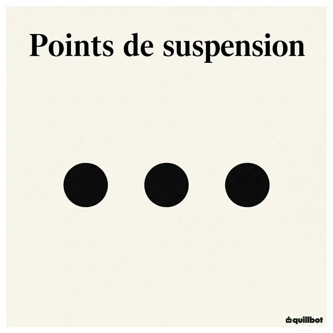 points de suspension ponctuation