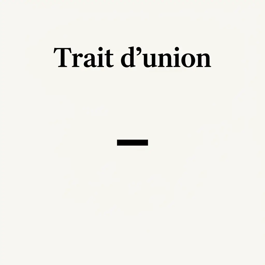 trait d'union typographie