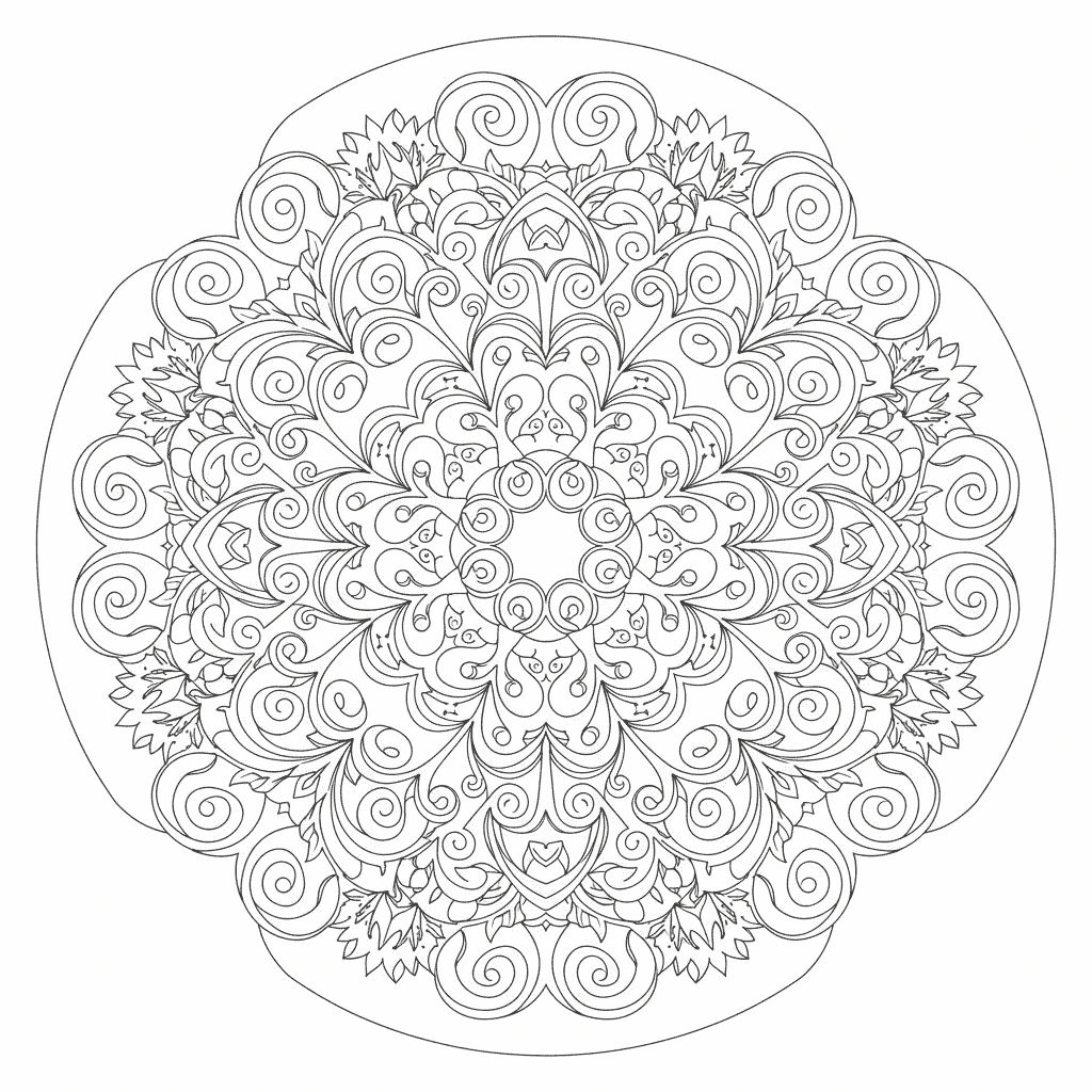 Mandala para colorear