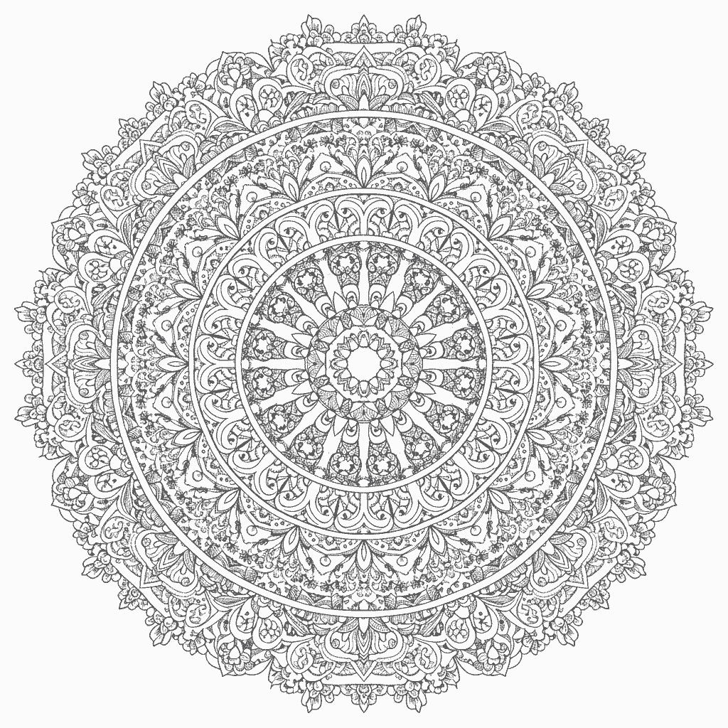 Dibujo de mandala para colorear