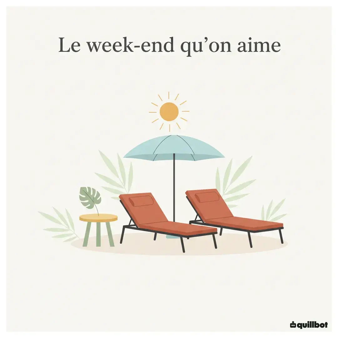 bon week end message